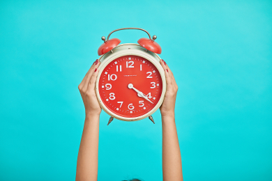 clock to show time management struggles